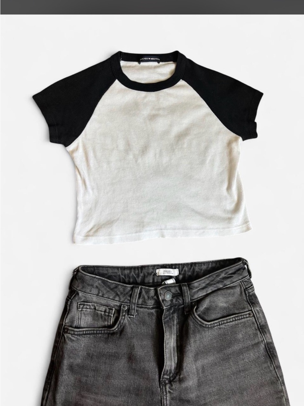 Brandy Melville T & Black Jeans